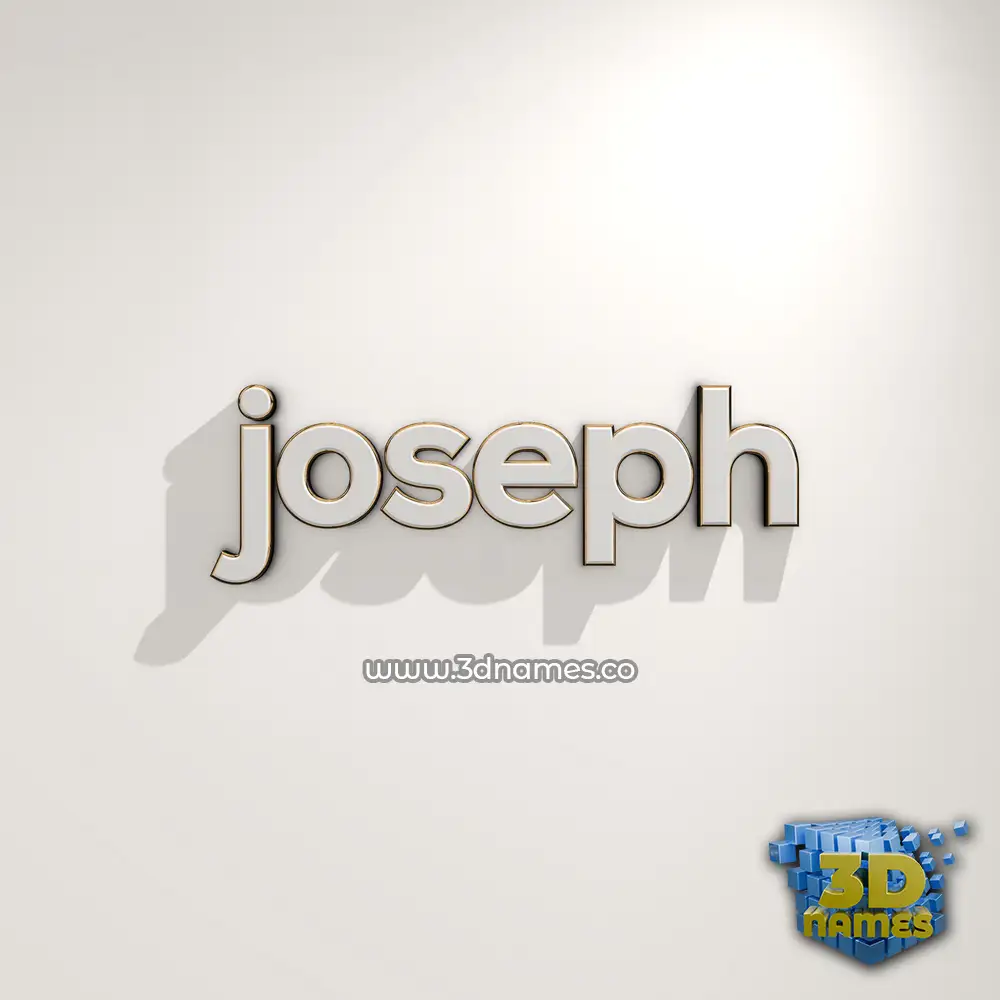 joseph in White Logo Warm style - 3D name wallpaper