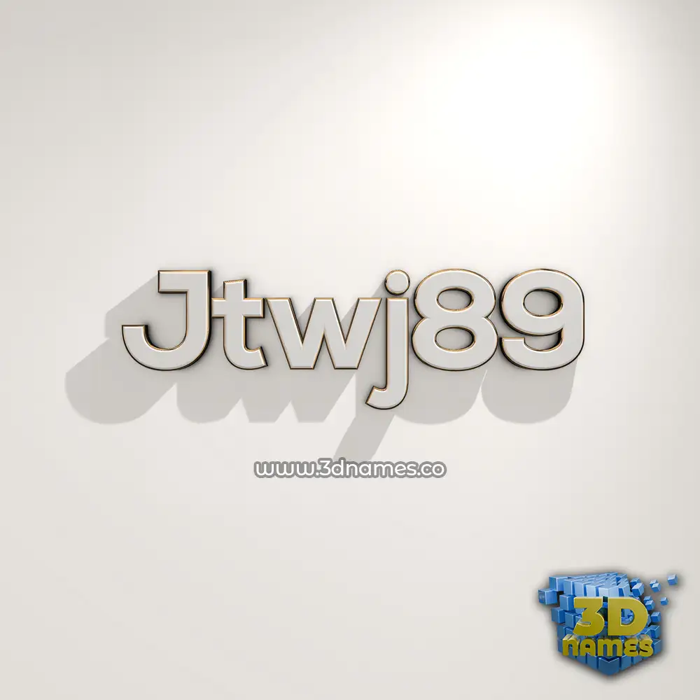 jtwj89 in White Logo Warm style - 3D name wallpaper