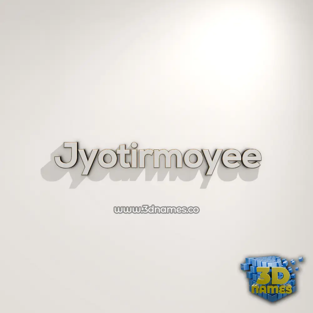 jyotirmoyee in White Logo Warm style - 3D name wallpaper