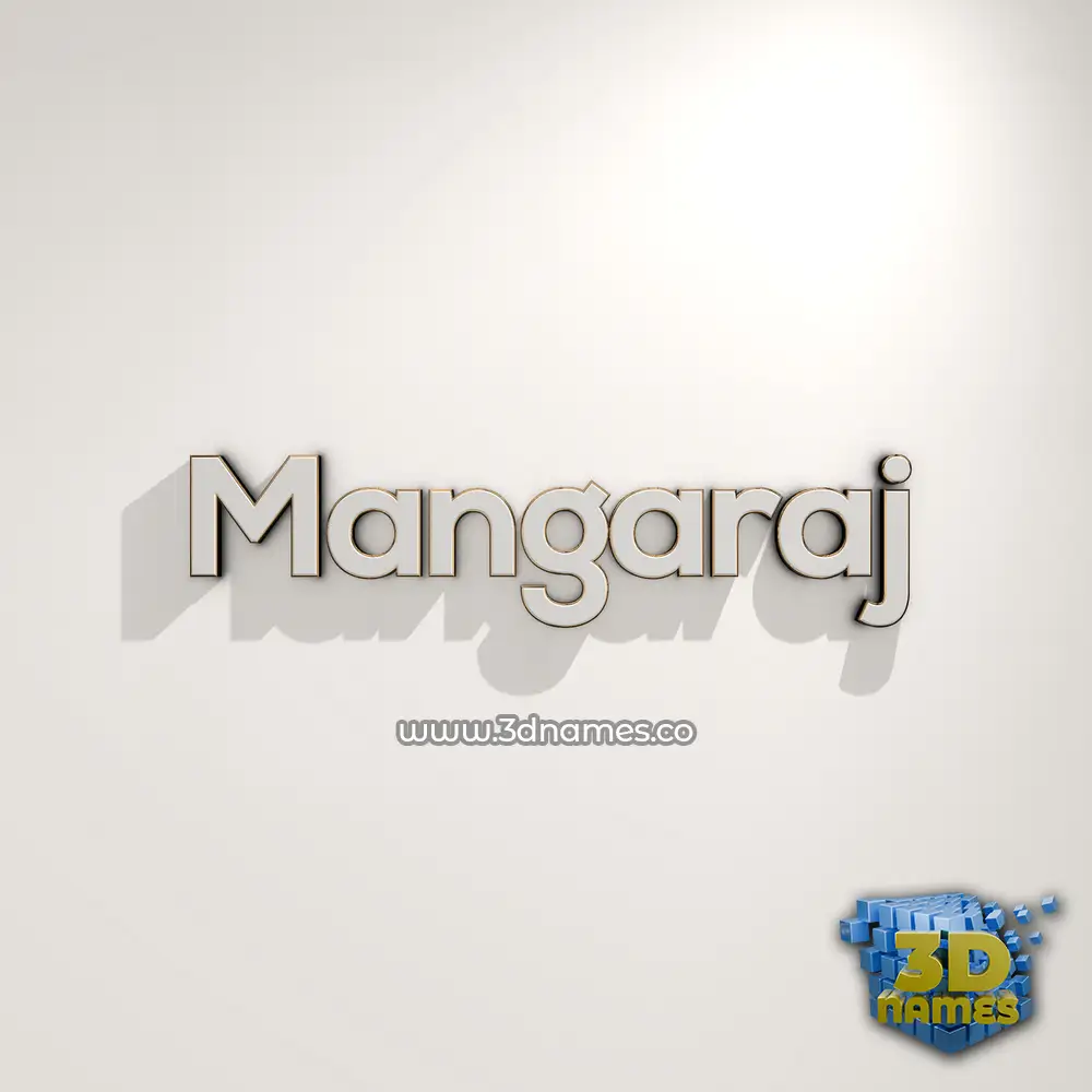 mangaraj in White Logo Warm style - 3D name wallpaper