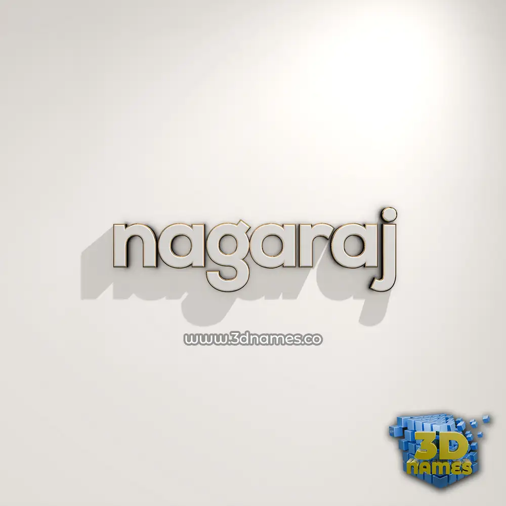 nagaraj in White Logo Warm style - 3D name wallpaper