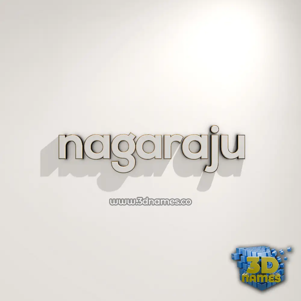 nagaraju in White Logo Warm style - 3D name wallpaper