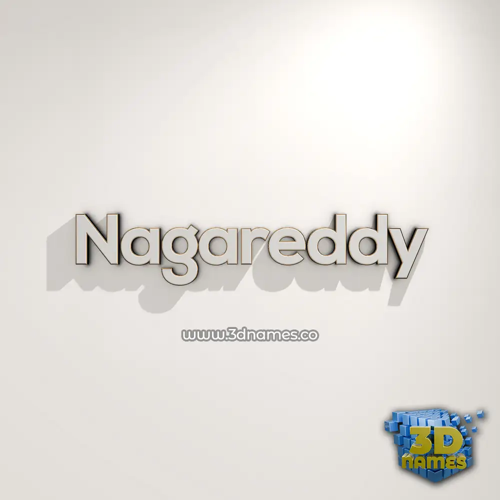 nagareddy in White Logo Warm style - 3D name wallpaper