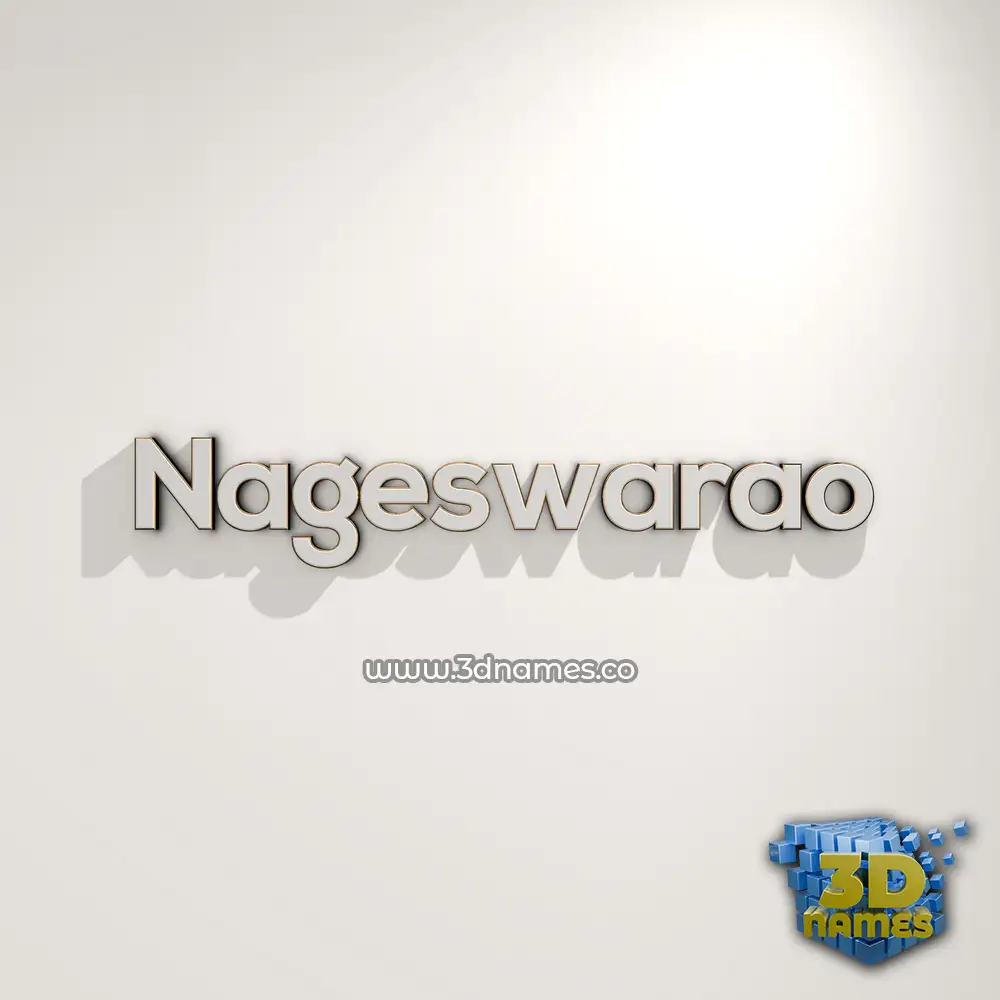 nageswarao in White Logo Warm style - 3D name wallpaper