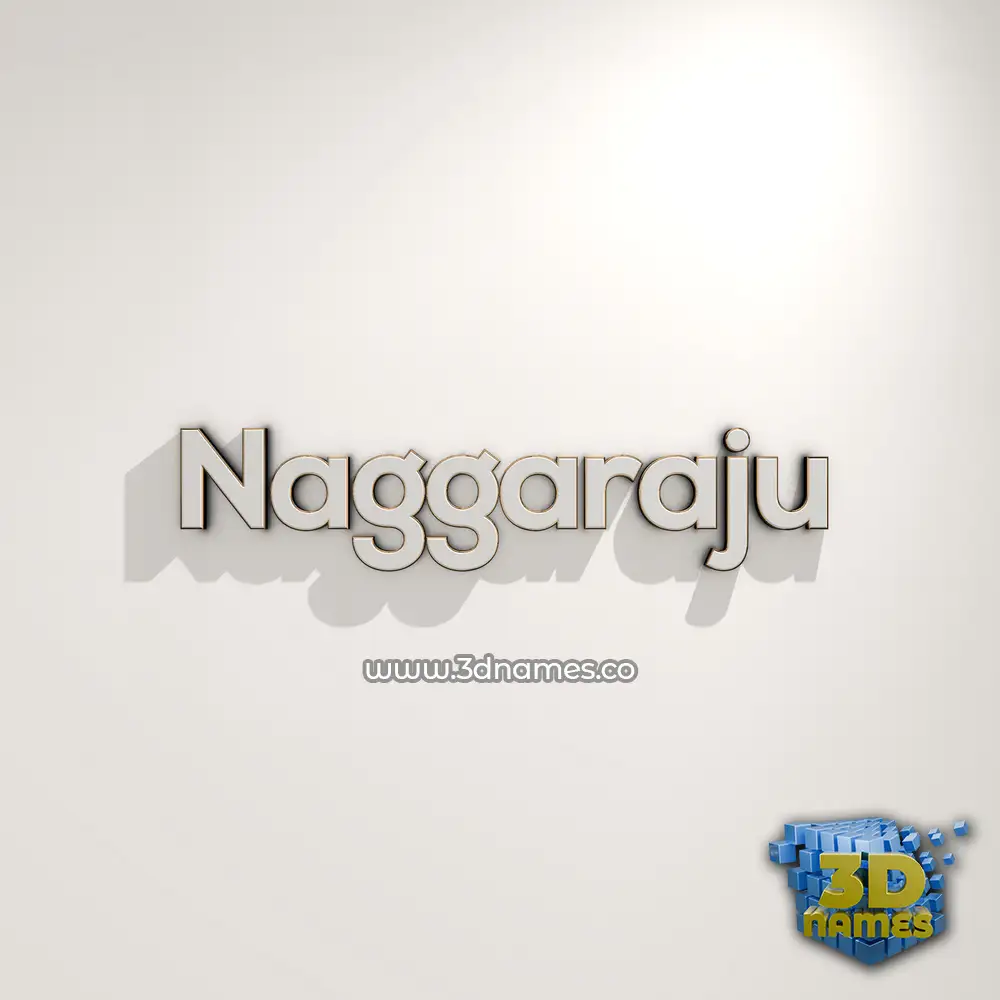 naggaraju in White Logo Warm style - 3D name wallpaper