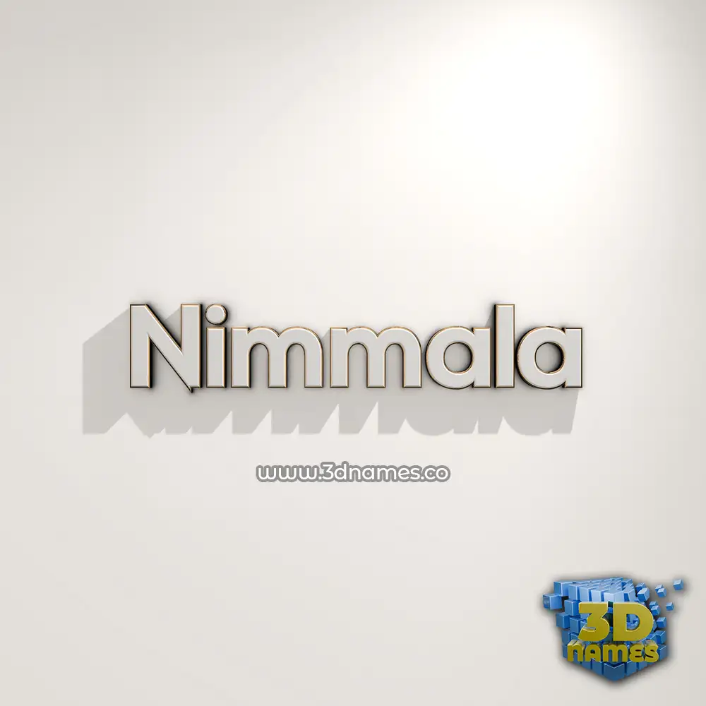 nimmala in White Logo Warm style - 3D name wallpaper