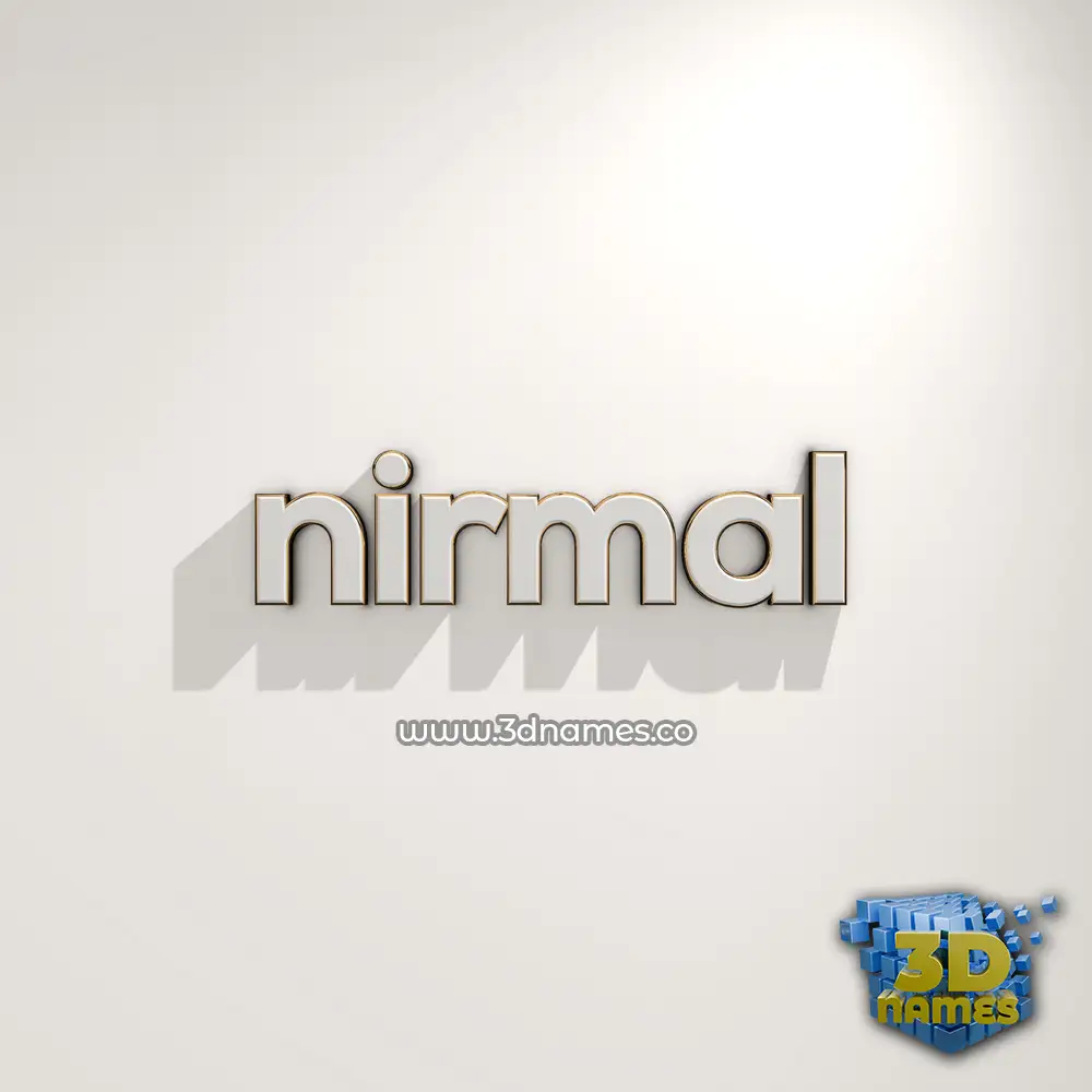 nirmal in White Logo Warm style - 3D name wallpaper