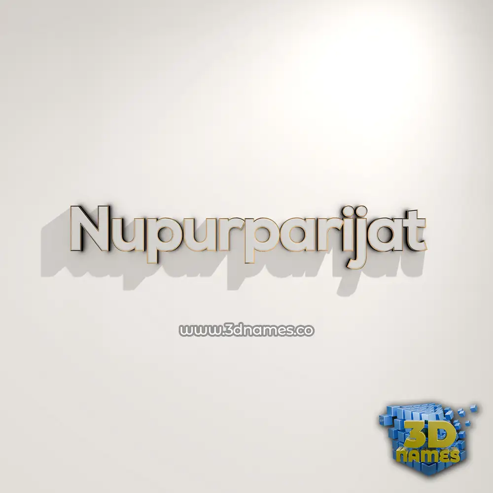 nupurparijat in White Logo Warm style - 3D name wallpaper