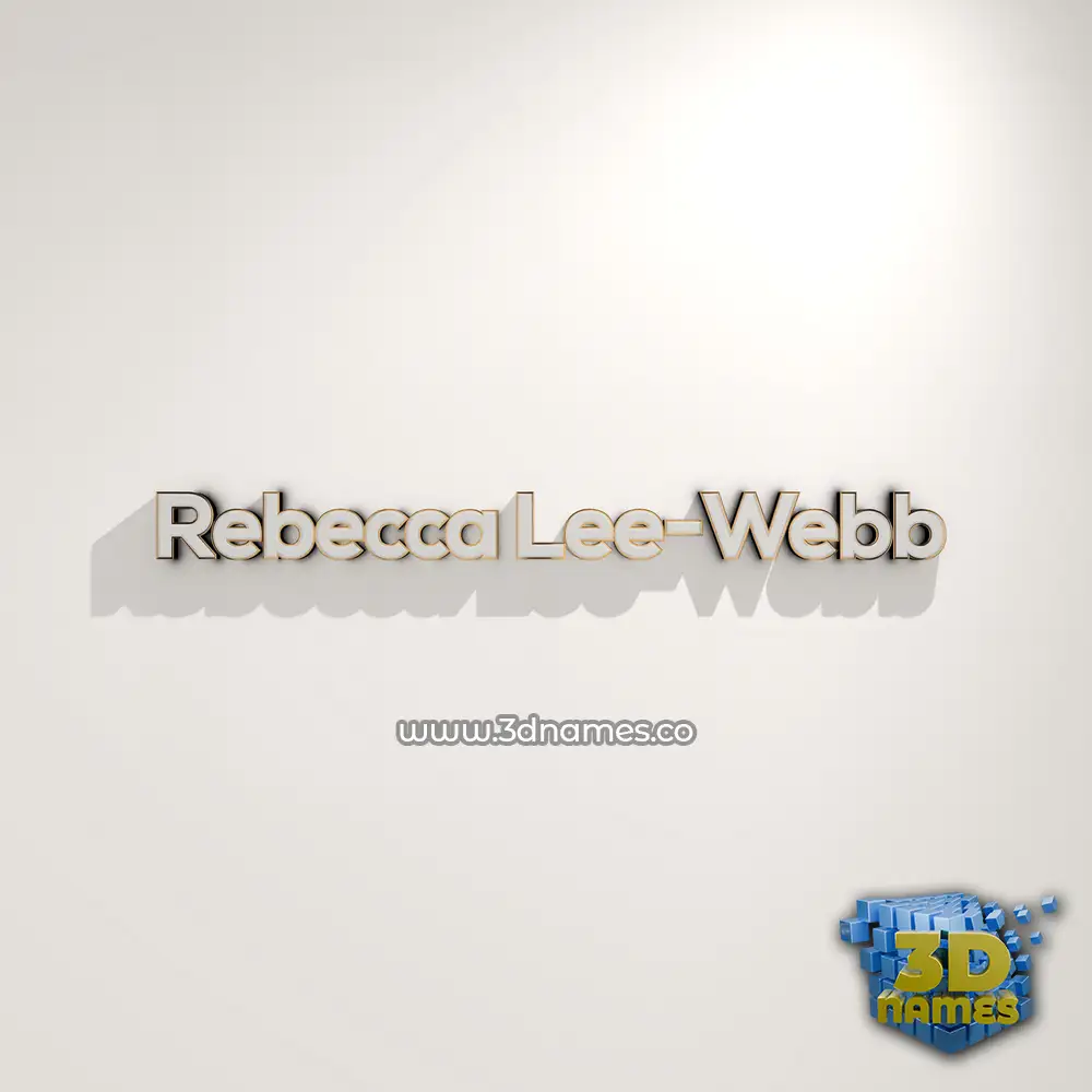 rebecca lee-webb in White Logo Warm style - 3D name wallpaper