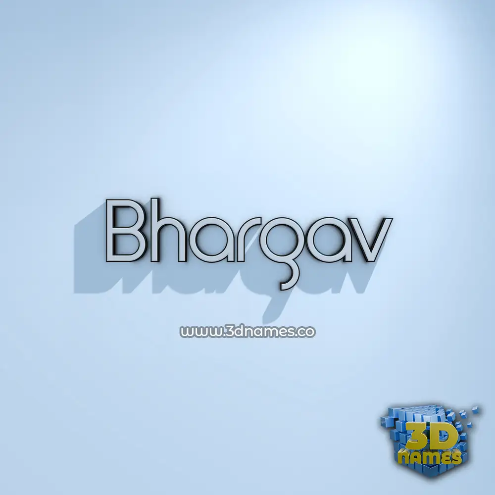 bhargav in White Logo Cold style - 3D name wallpaper