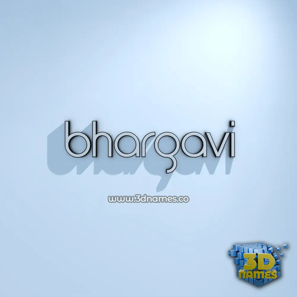 bhargavi in White Logo Cold style - 3D name wallpaper