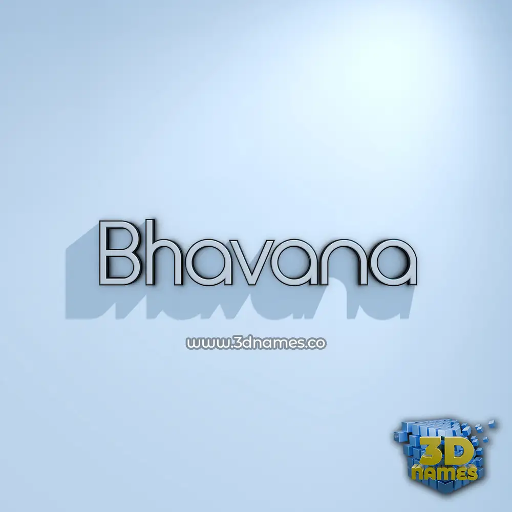 bhavana in White Logo Cold style - 3D name wallpaper