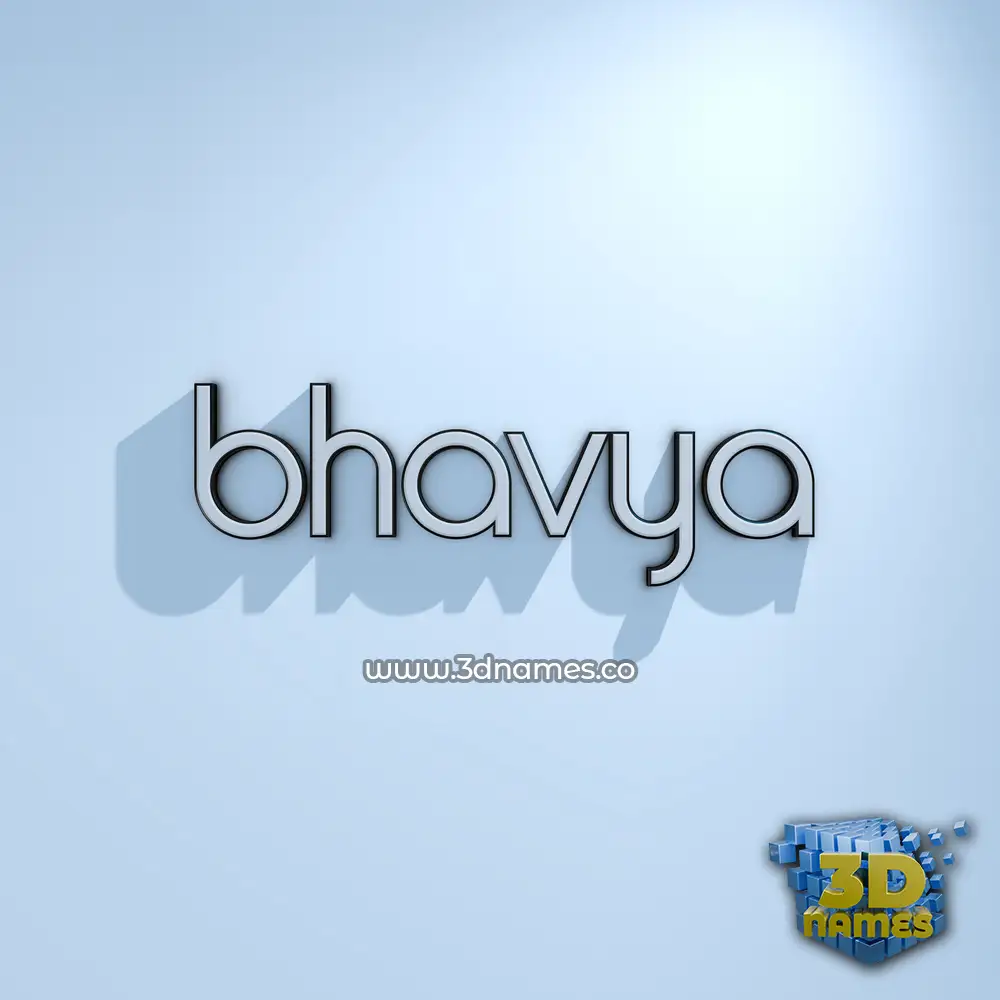 bhavya in White Logo Cold style - 3D name wallpaper