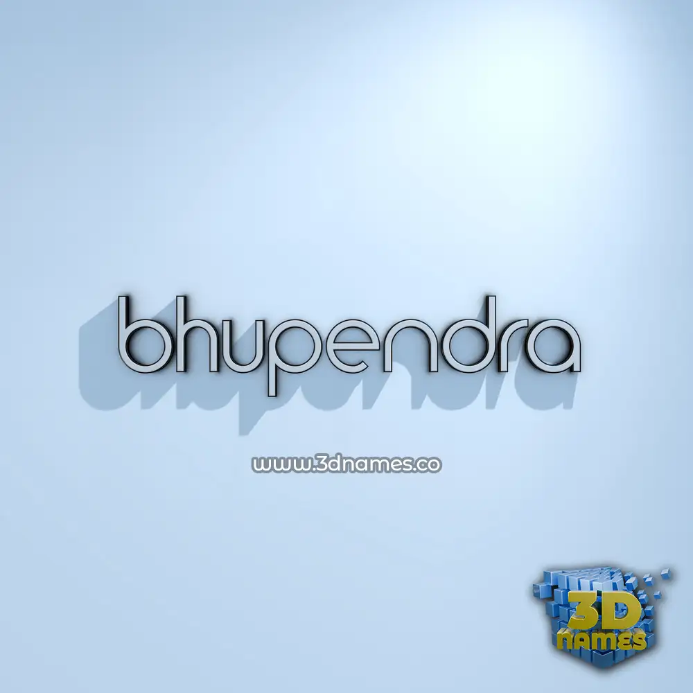 bhupendra in White Logo Cold style - 3D name wallpaper
