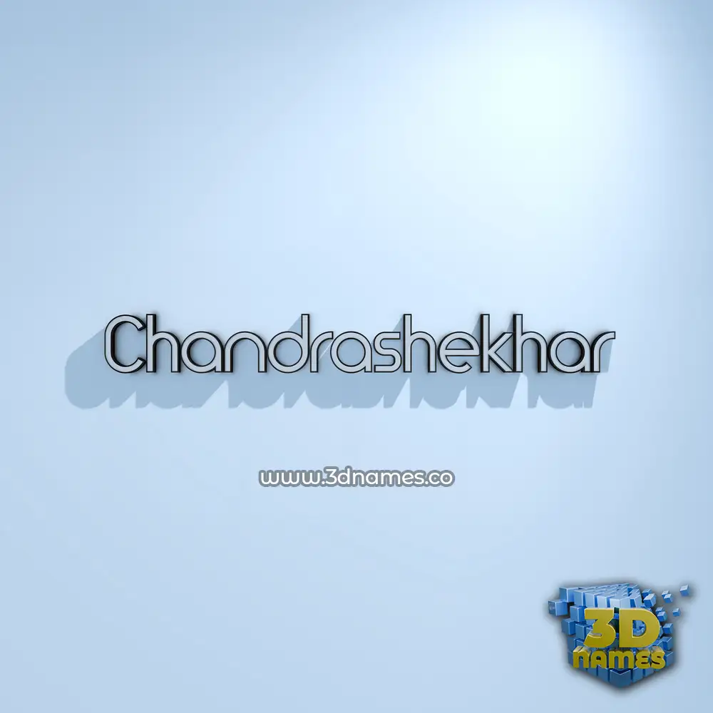 chandrashekhar in White Logo Cold style - 3D name wallpaper