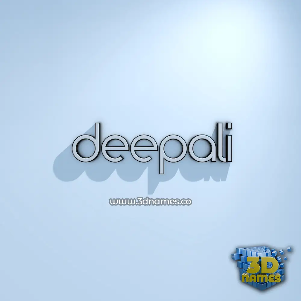 deepali in White Logo Cold style - 3D name wallpaper