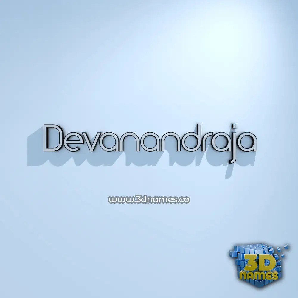 devanandraja in White Logo Cold style - 3D name wallpaper