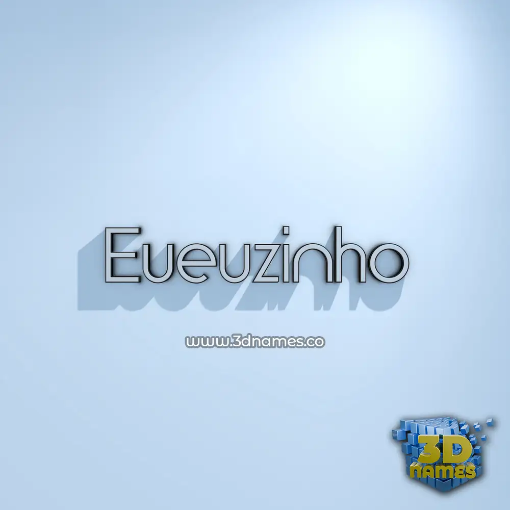 eueuzinho in White Logo Cold style - 3D name wallpaper