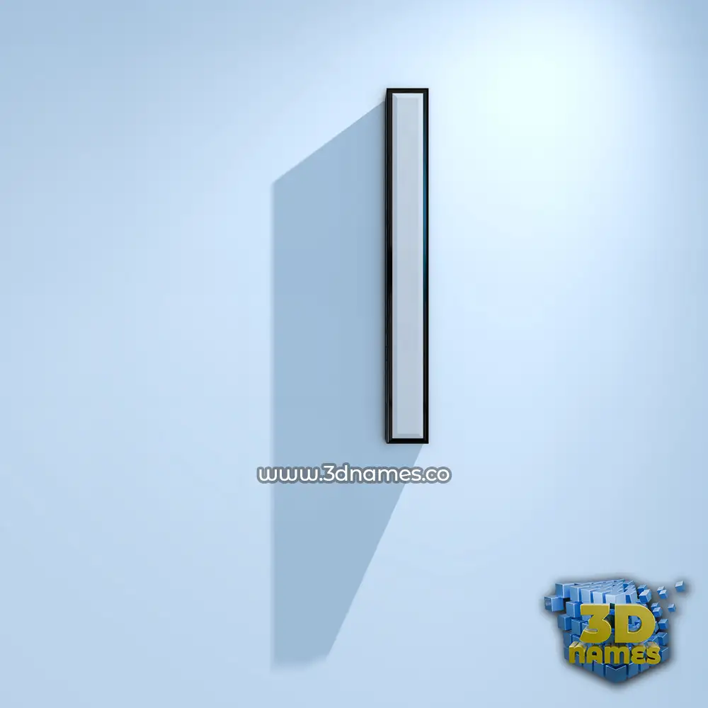 i in White Logo Cold style - 3D name wallpaper