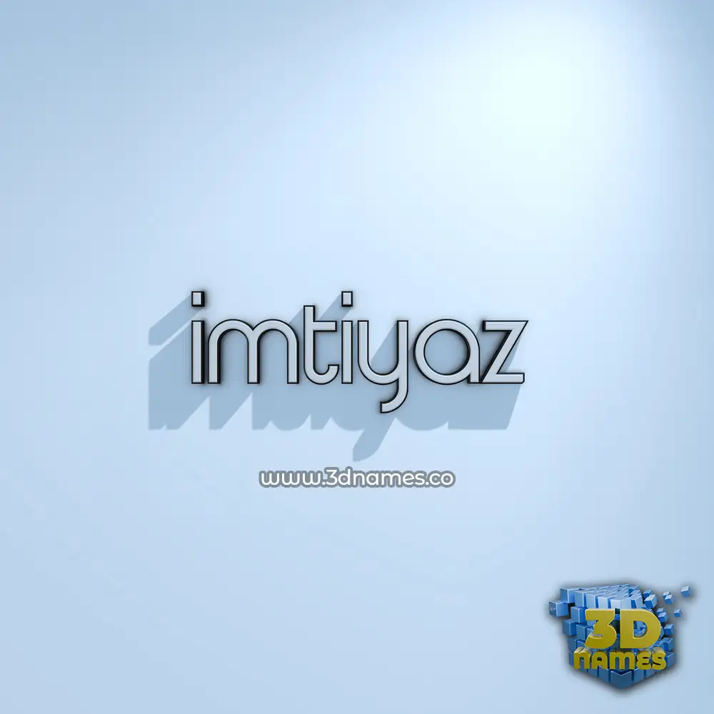 imtiyaz in White Logo Cold style - 3D name wallpaper