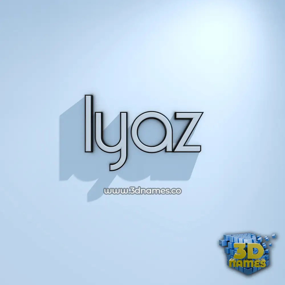 iyaz in White Logo Cold style - 3D name wallpaper