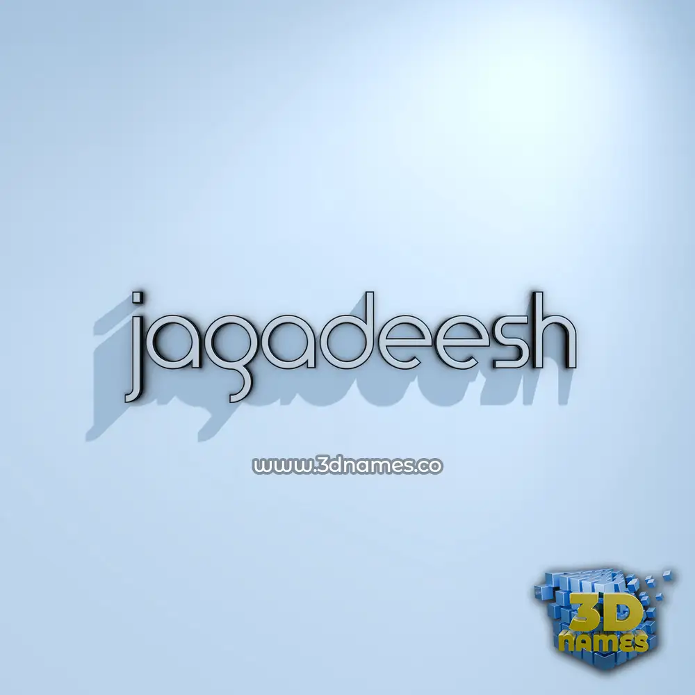 jagadeesh in White Logo Cold style - 3D name wallpaper