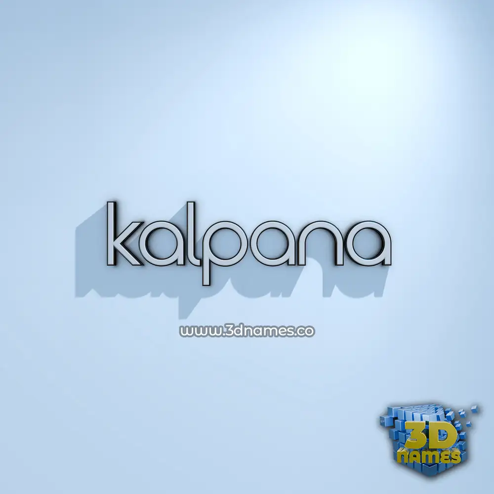 kalpana in White Logo Cold style - 3D name wallpaper