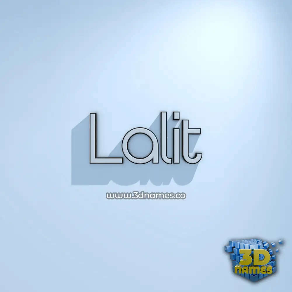 lalit in White Logo Cold style - 3D name wallpaper