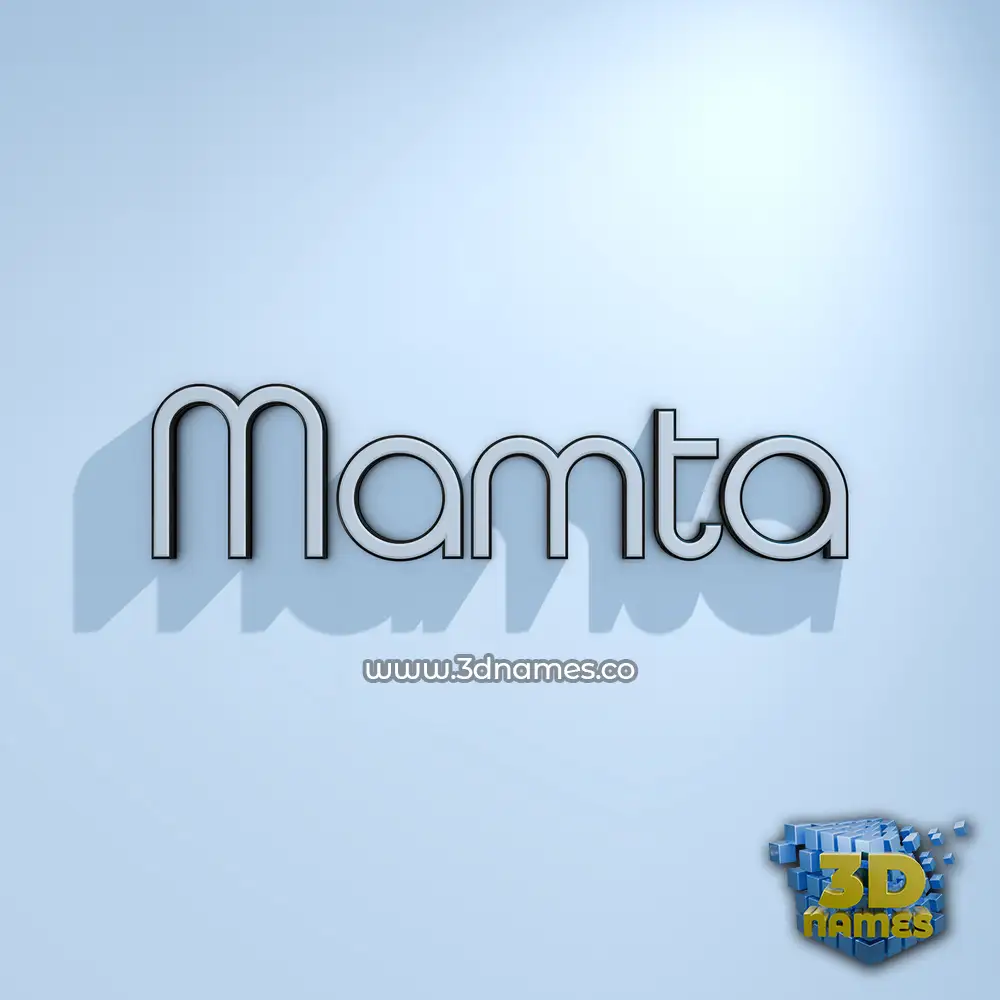 mamta in White Logo Cold style - 3D name wallpaper