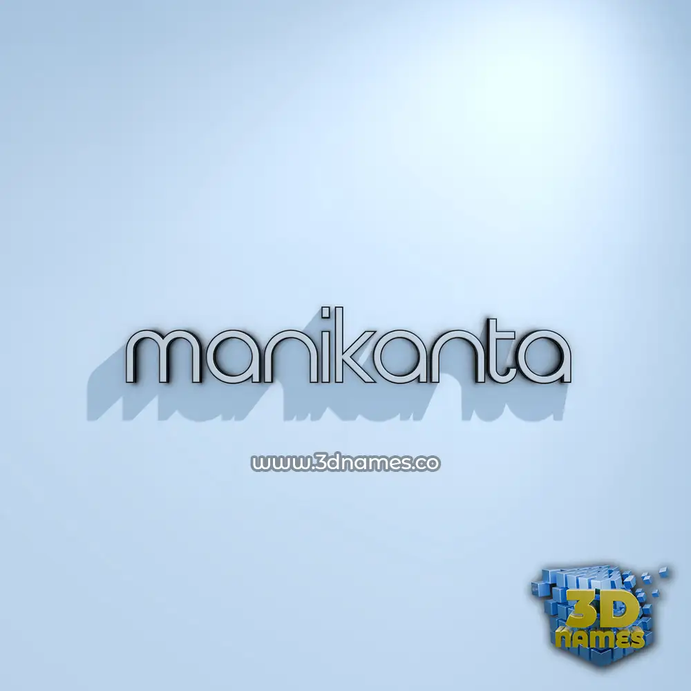 manikanta in White Logo Cold style - 3D name wallpaper