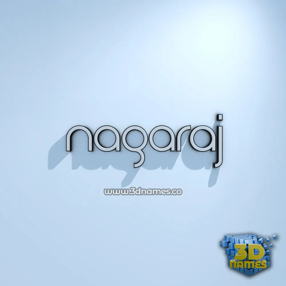 nagaraj in White Logo Cold style - 3D name wallpaper