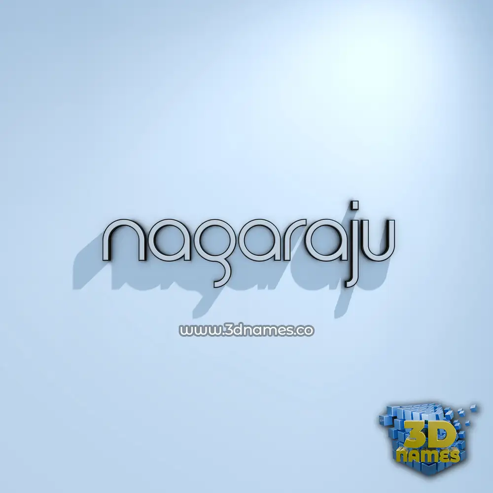 nagaraju in White Logo Cold style - 3D name wallpaper