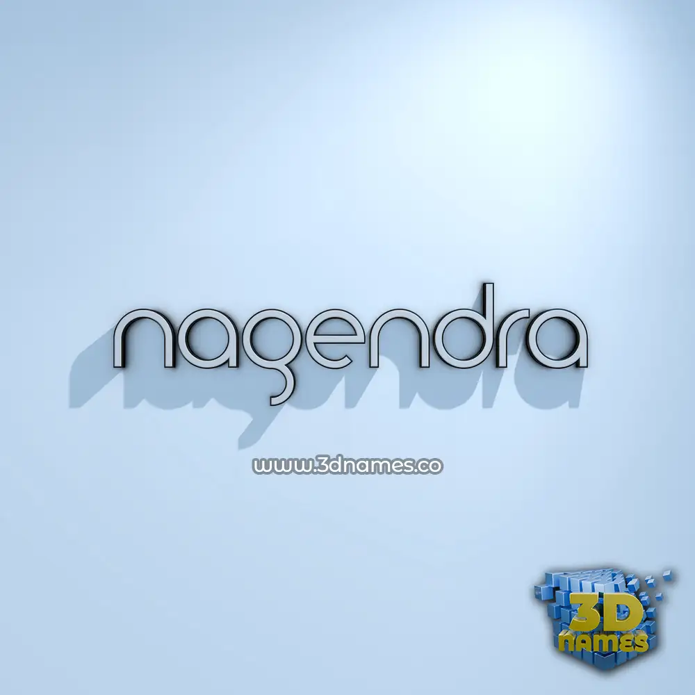 nagendra in White Logo Cold style - 3D name wallpaper