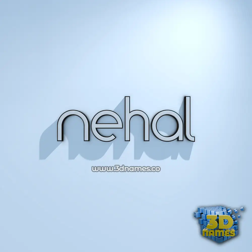 nehal in White Logo Cold style - 3D name wallpaper