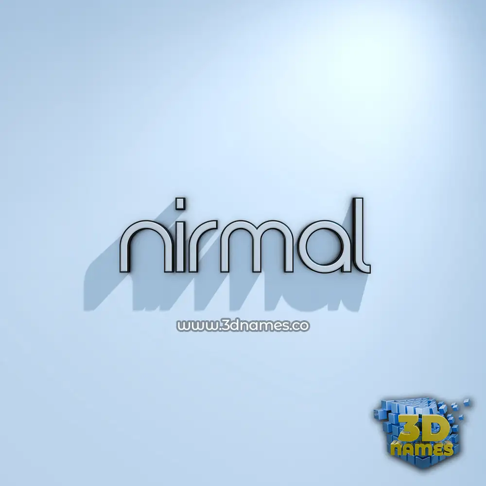 nirmal in White Logo Cold style - 3D name wallpaper