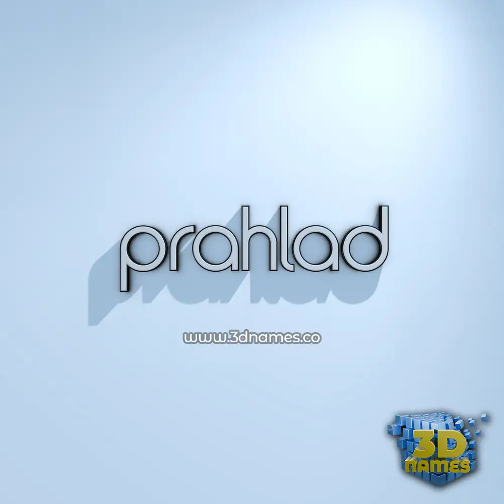 prahlad in White Logo Cold style - 3D name wallpaper