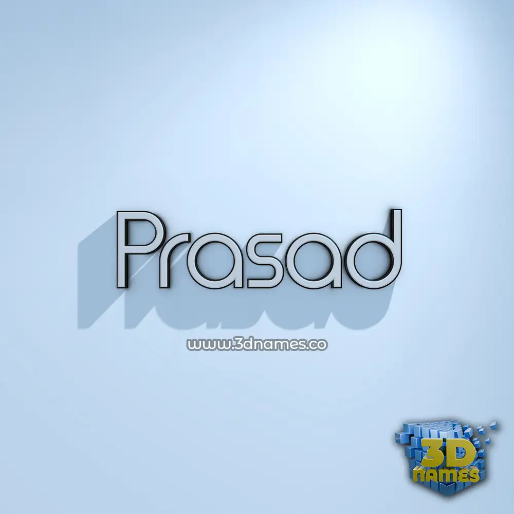 prasad in White Logo Cold style - 3D name wallpaper