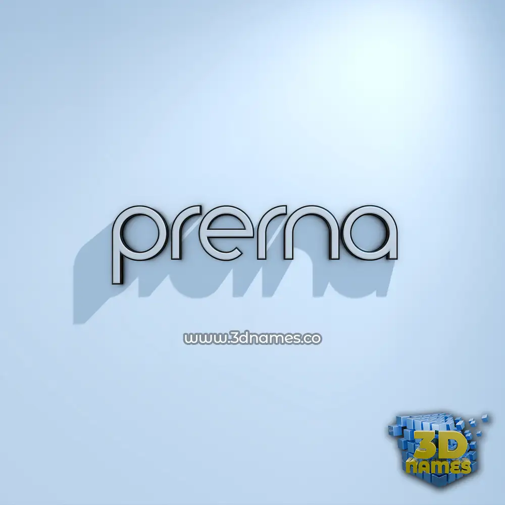 prerna in White Logo Cold style - 3D name wallpaper