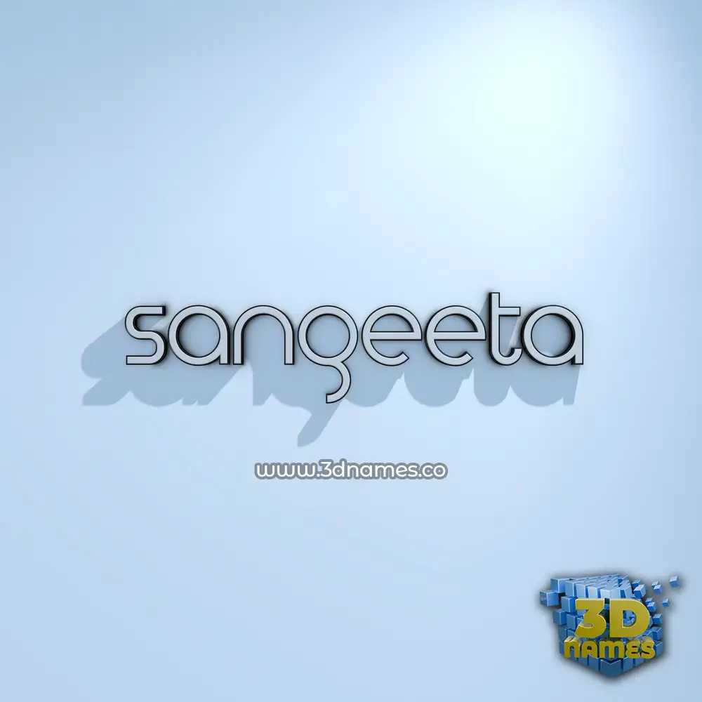 sangeeta in White Logo Cold style - 3D name wallpaper