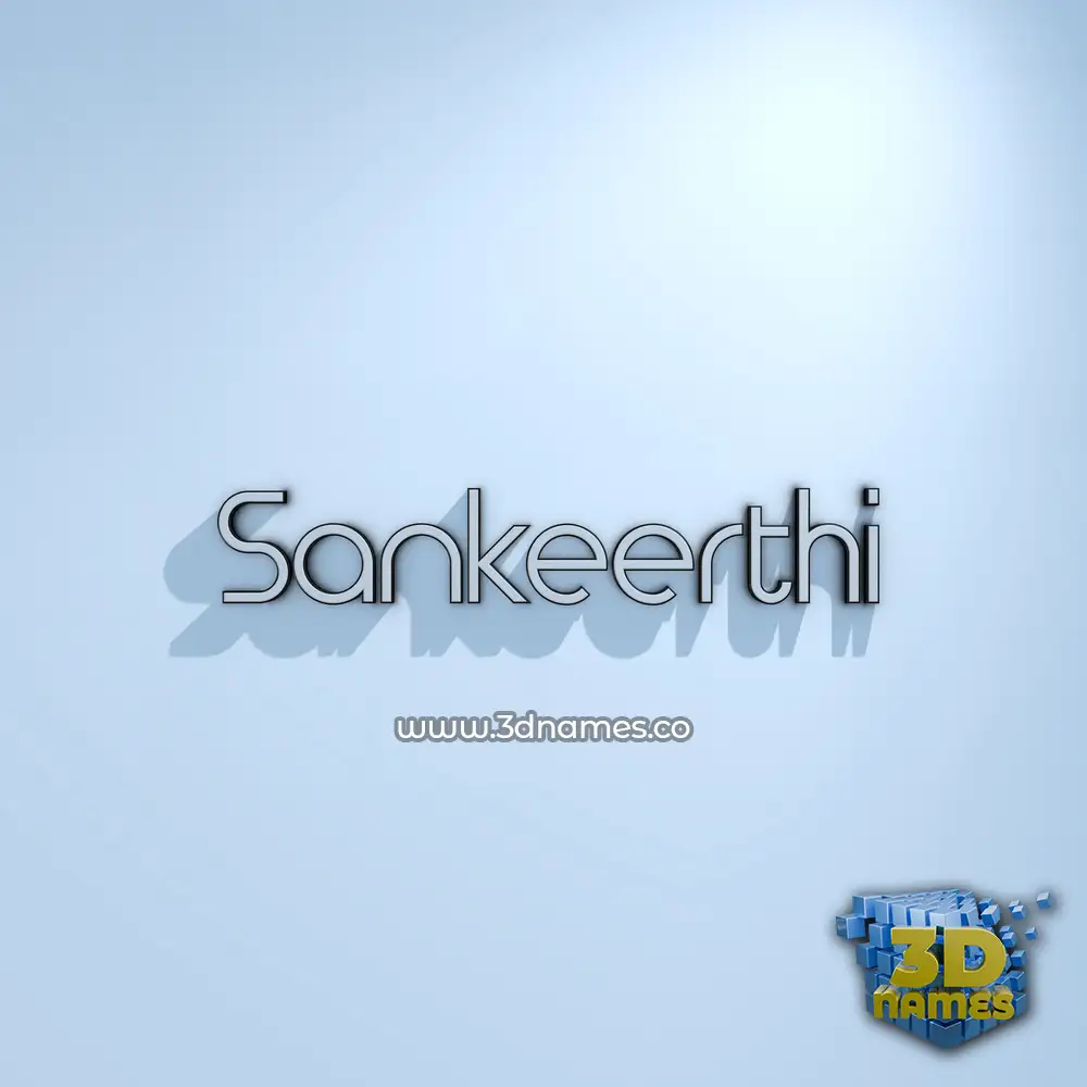 sankeerthi in White Logo Cold style - 3D name wallpaper