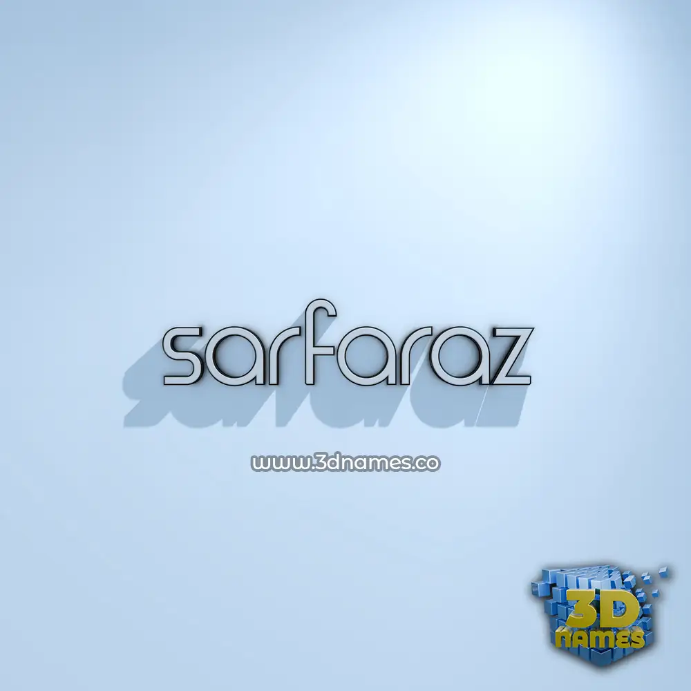 sarfaraz in White Logo Cold style - 3D name wallpaper