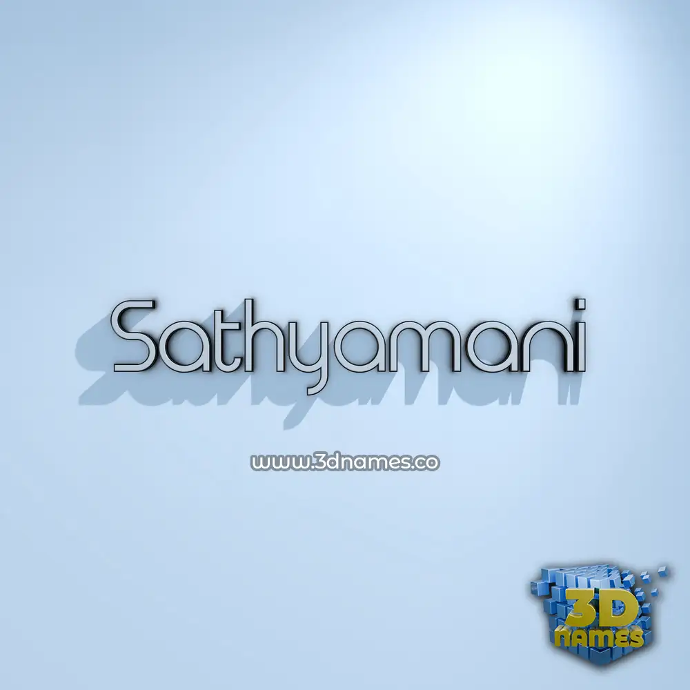 sathyamani in White Logo Cold style - 3D name wallpaper