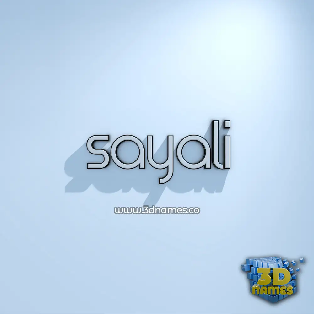 sayali in White Logo Cold style - 3D name wallpaper
