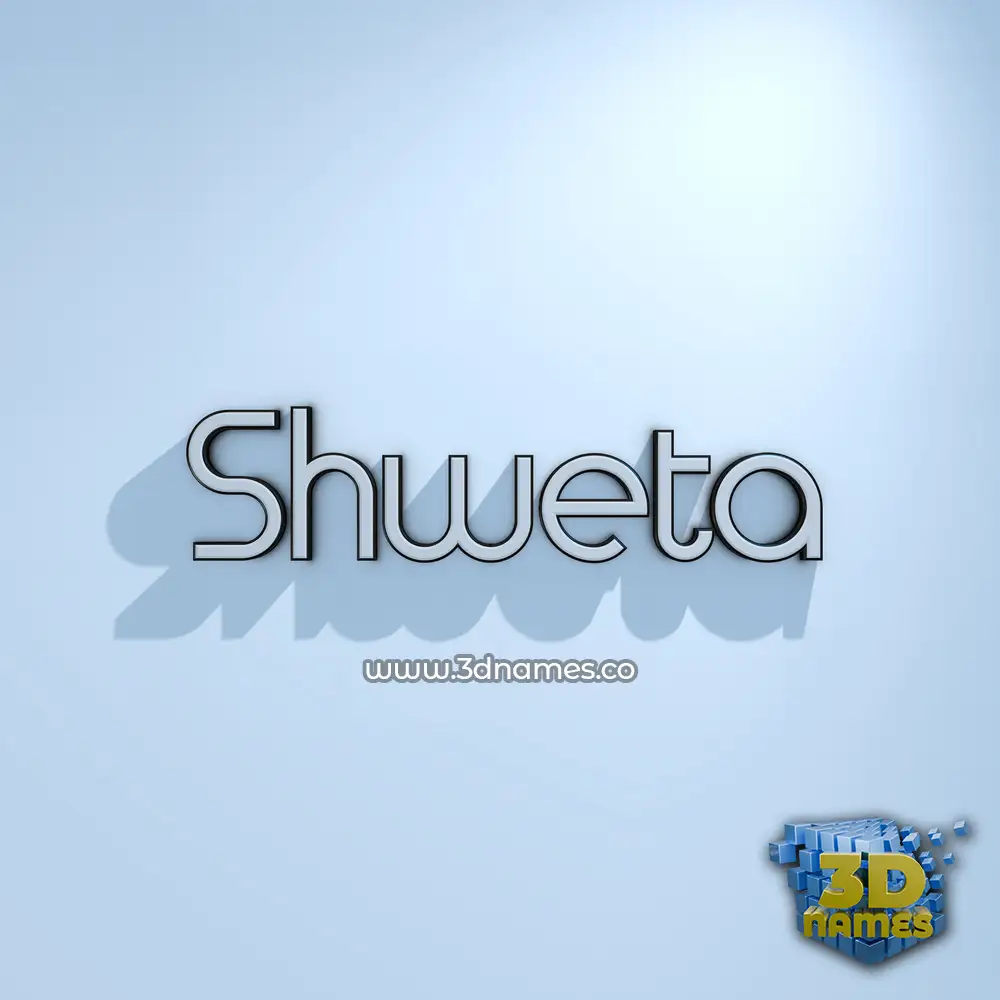 shweta in White Logo Cold style - 3D name wallpaper