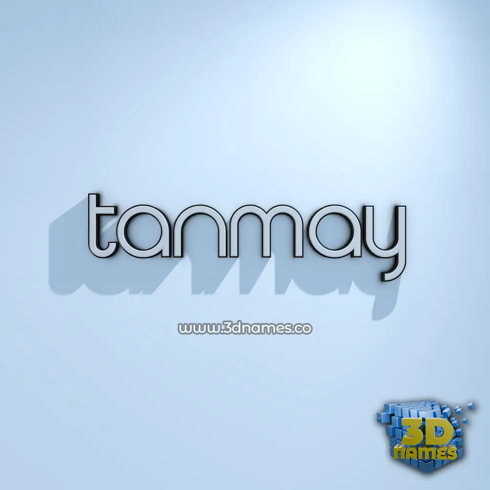 tanmay in White Logo Cold style - 3D name wallpaper