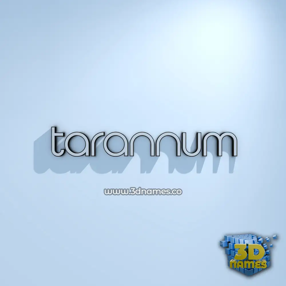 tarannum in White Logo Cold style - 3D name wallpaper