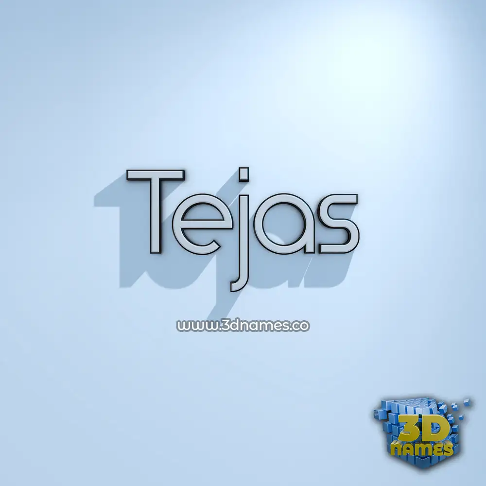 tejas in White Logo Cold style - 3D name wallpaper