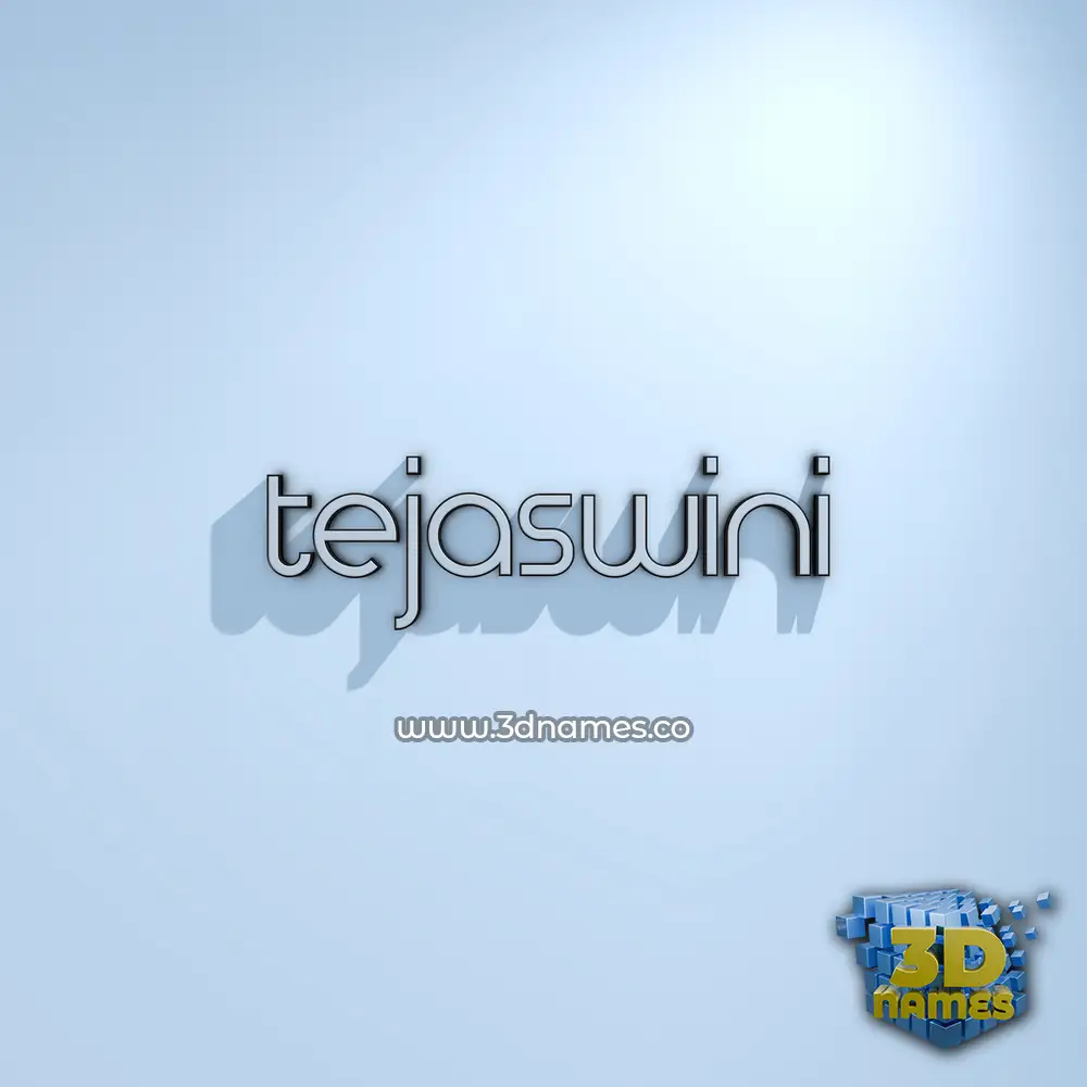 tejaswini in White Logo Cold style - 3D name wallpaper