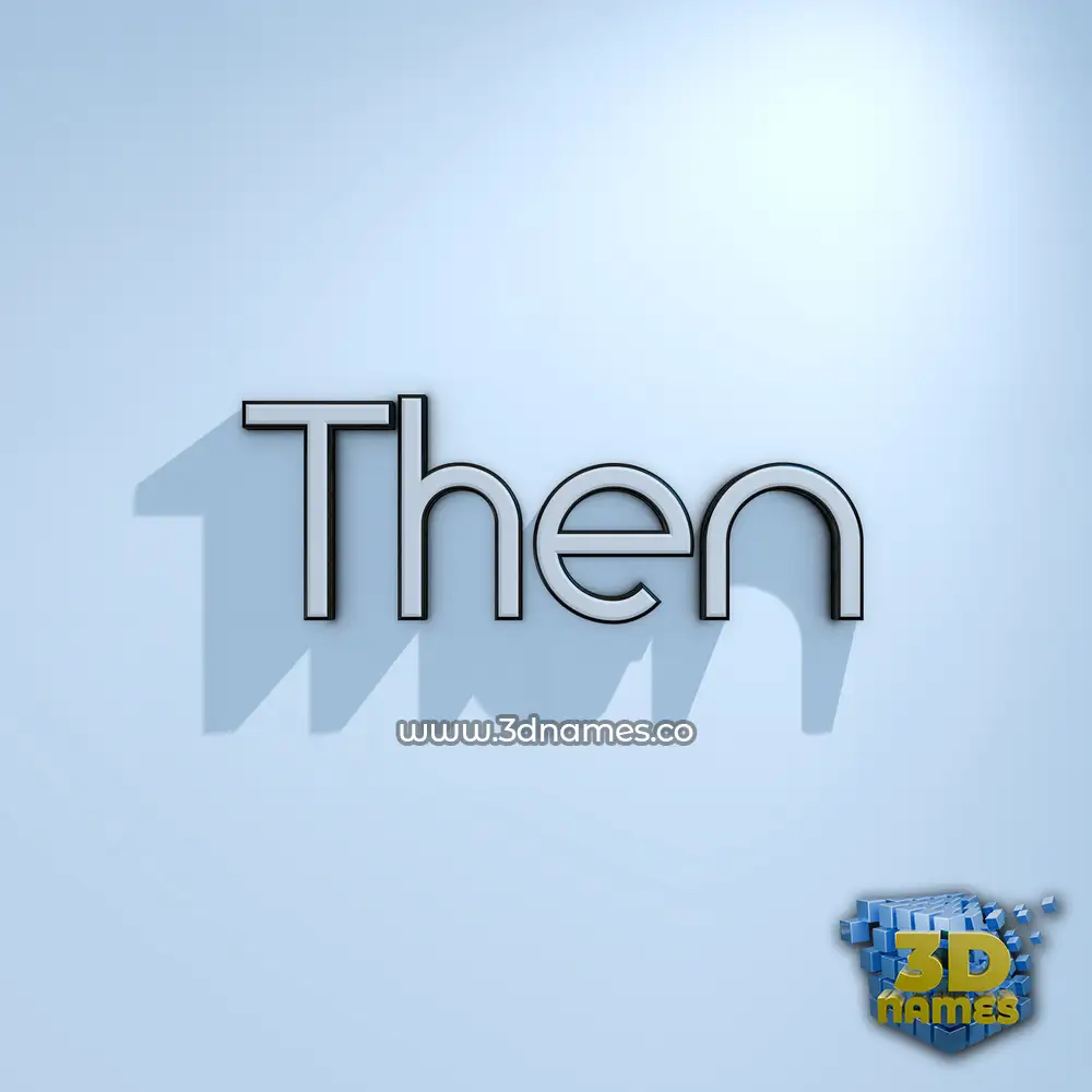 then in White Logo Cold style - 3D name wallpaper