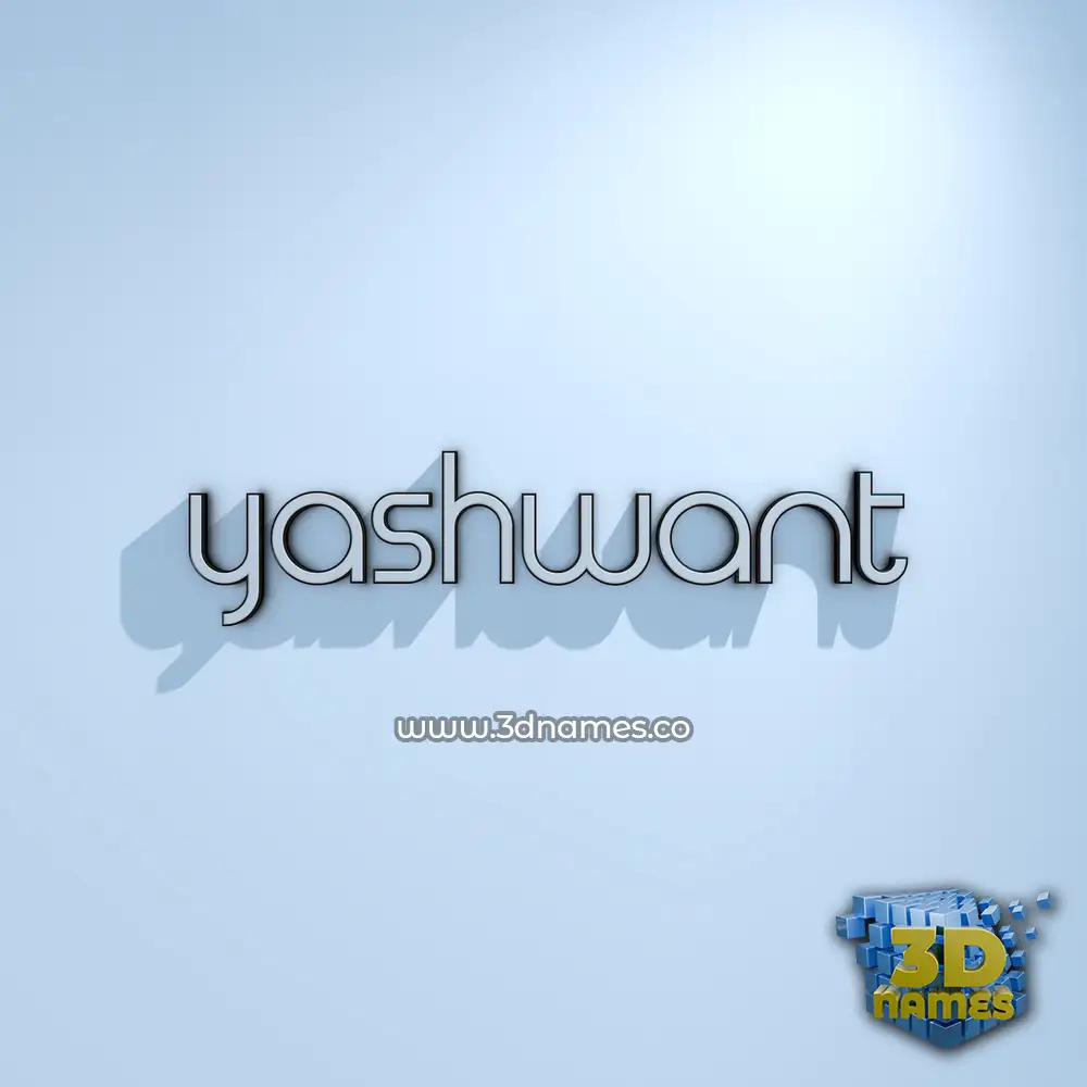 yashwant in White Logo Cold style - 3D name wallpaper